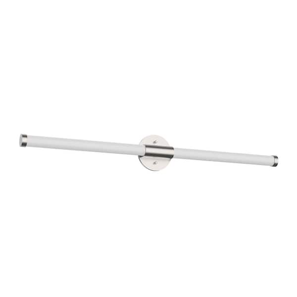 KUZCO Akari 36-in 1 Light 24-Watt Brushed Nickel Integrated LED Vanity Light