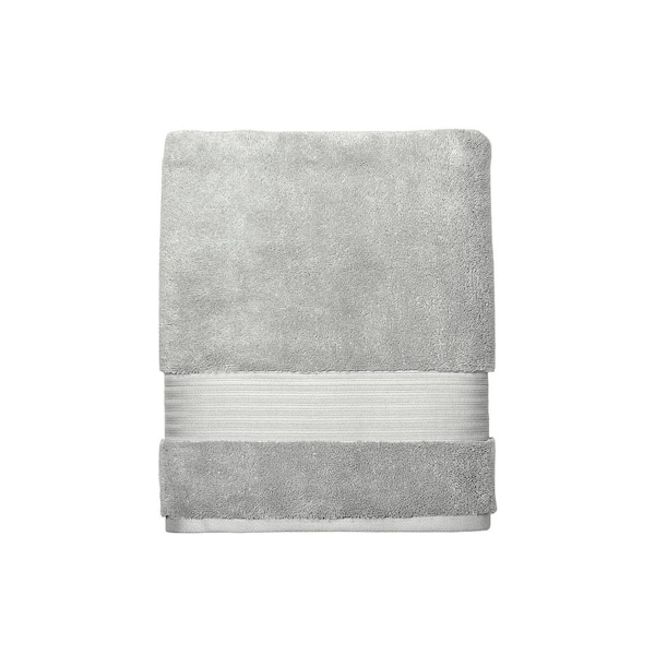 Home Decorators Collection Egyptian Cotton Shadow Gray Bath Sheet