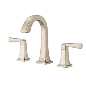 Townsend 8 in. Widespread 2-Handle High-Arc Bathroom Faucet with Speed Connect Drain in Brushed Nickel