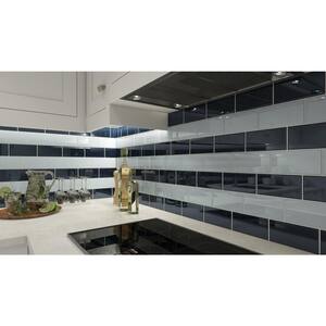 Slate 3 in. x 6 in. x 8 mm Glass Subway Wall Tile (5 sq. ft./case)