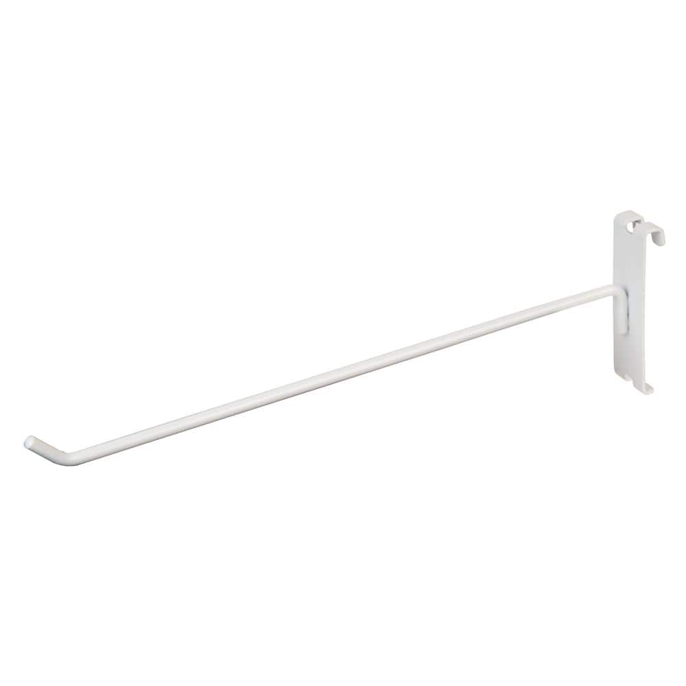 12 in. White Hook for Gridwall (Pack of 96)