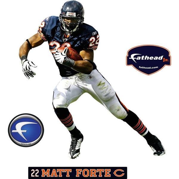 Fathead 27 in. x 32 in. Matt Forte Chicago Bears Wall Decal