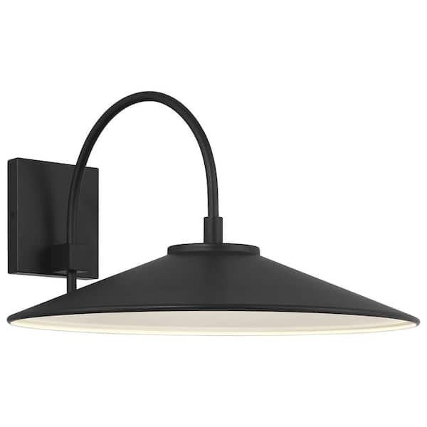 Access Lighting Camas 16.75 in 1-Light Black Integrated LED Flush Mount Ceiling Light