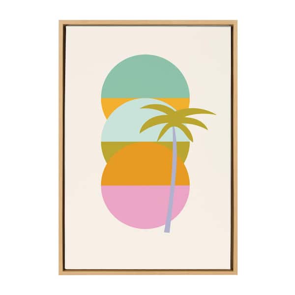 Kate and Laurel Sylvie Palm D'Or by Elizabeth Olwen Framed Canvas Culture Art Print 23 in. x 33 in.