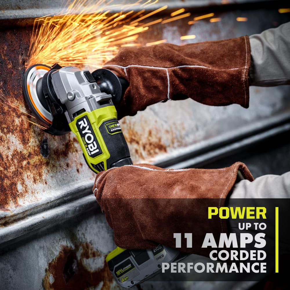 Ryobi ONE+ HP 18V Brushless Cordless 4-1/2" Angle Grinder - Image 4