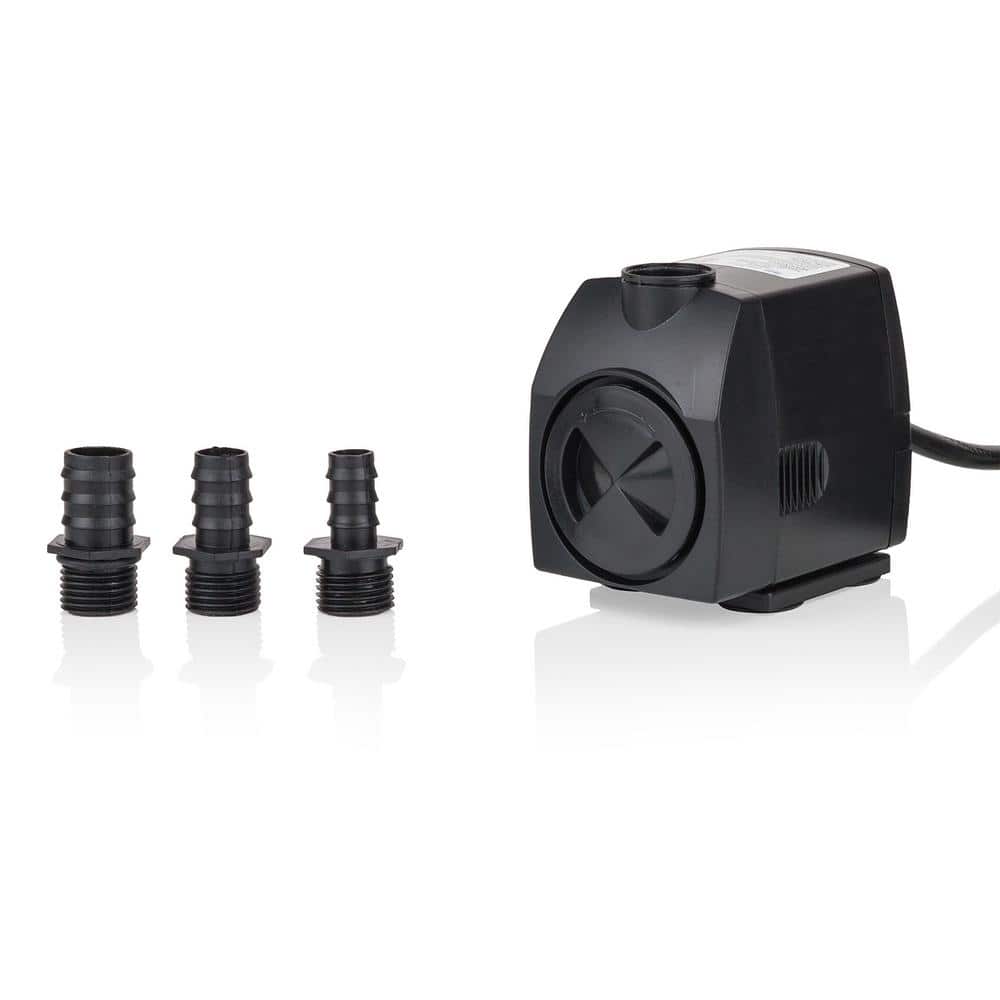 Black Submersible 400 GPH Fountain Stream Pump