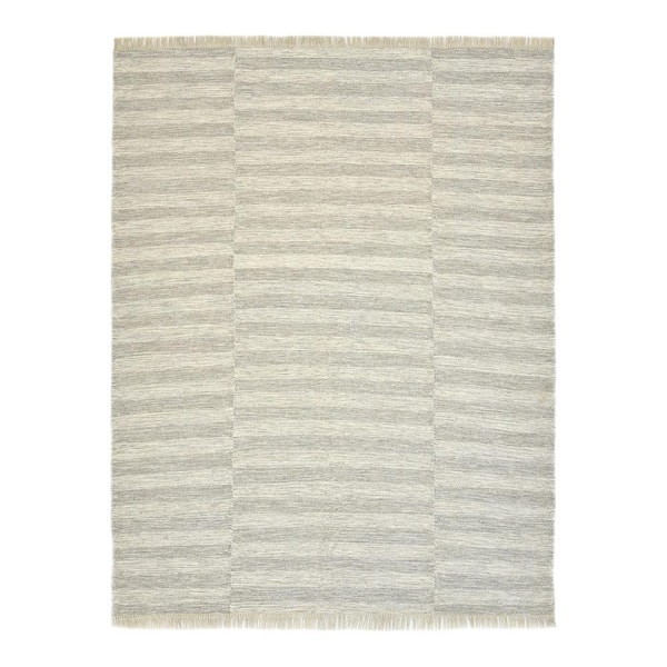 Solo Rugs Louella Handmade Gray 10 ft. x 14 ft. Area Rug