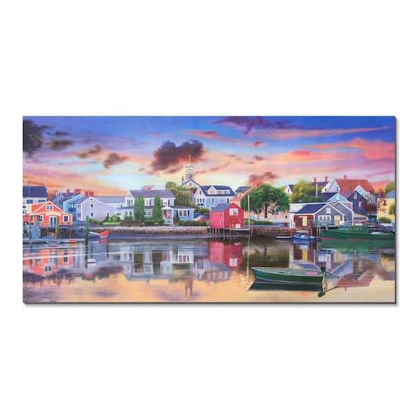 A&E Lakehouse Art Print Gallery Wrapped 30 in. x 60 in.