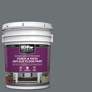 5 gal. #MQ5-28 Dawn Gray Textured Low-Lustre Enamel Interior/Exterior Porch and Patio Anti-Slip Floor Paint