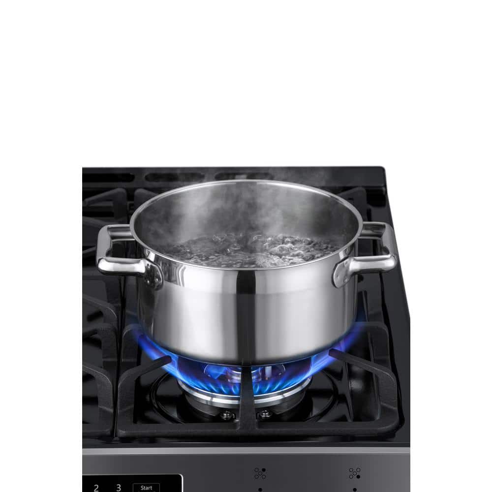 30-inch Stainless Steel Freestanding Gas Range with Convection and Self-Cleaning