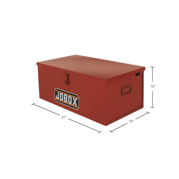 31 in. W x 18 in D x 15.5 in H Heavy Duty Portable Storage Chest with  Embedded Lock Housing