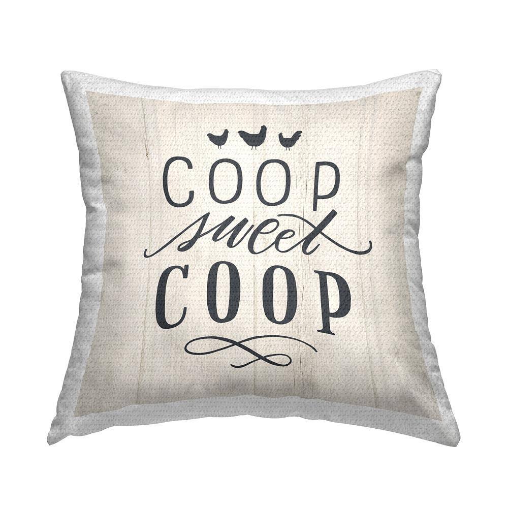 Sweet Cool Farmhouse Chickens Beige Square Outdoor Throw Pillow price history on PriceWatchPro