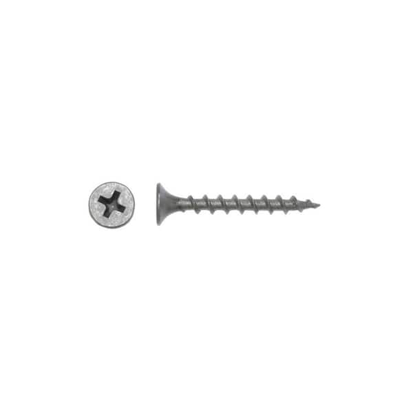 BIG TIMBER #6 x 1-1/4 in. Gray Phosphate Phillips Drive Bugle Head Coated Wood Screw (1430-Pack)