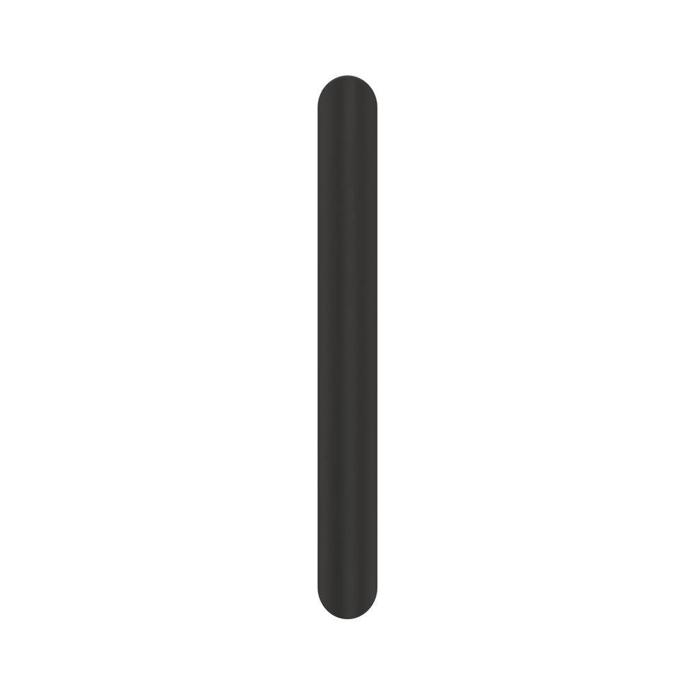 Matte Black Steel Modern Bar Cabinet Pull with Mounting Hardware