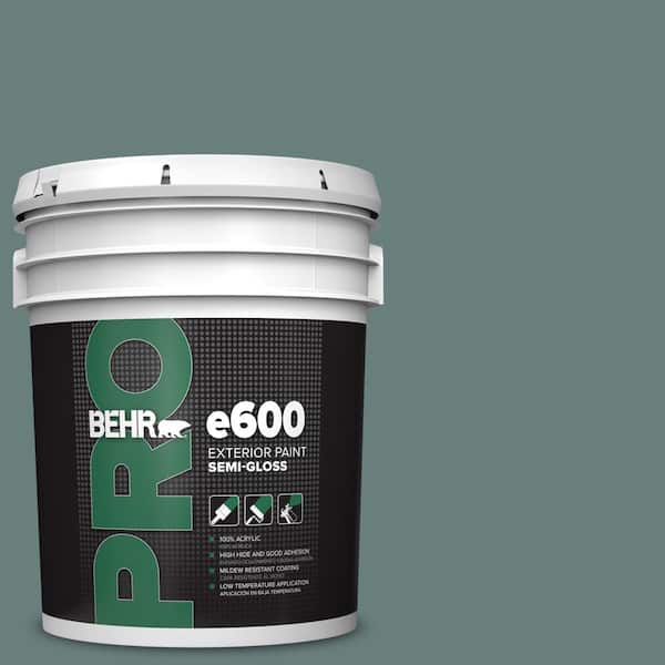 BEHR PRO 5 gal. #N430-5 Aspen Valley Semi-Gloss Exterior Paint
