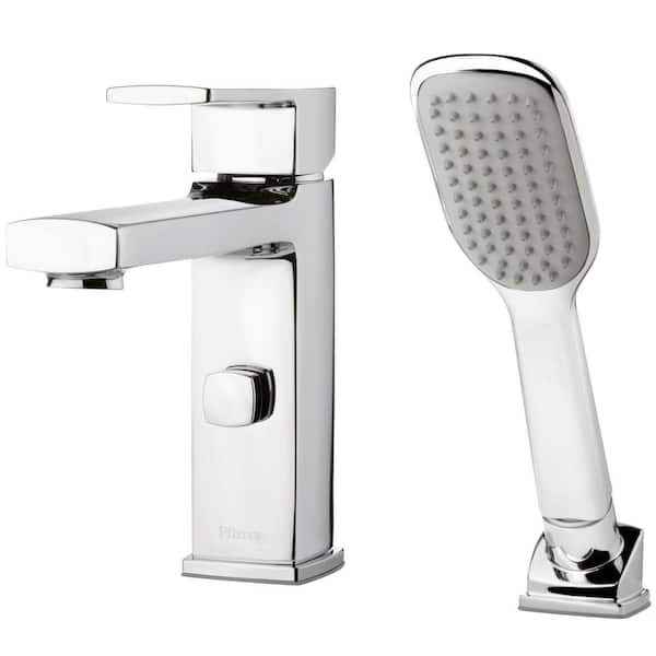 Roman Tub Handheld Shower & fashion Diverter Kit, Pfister Polished Chrome