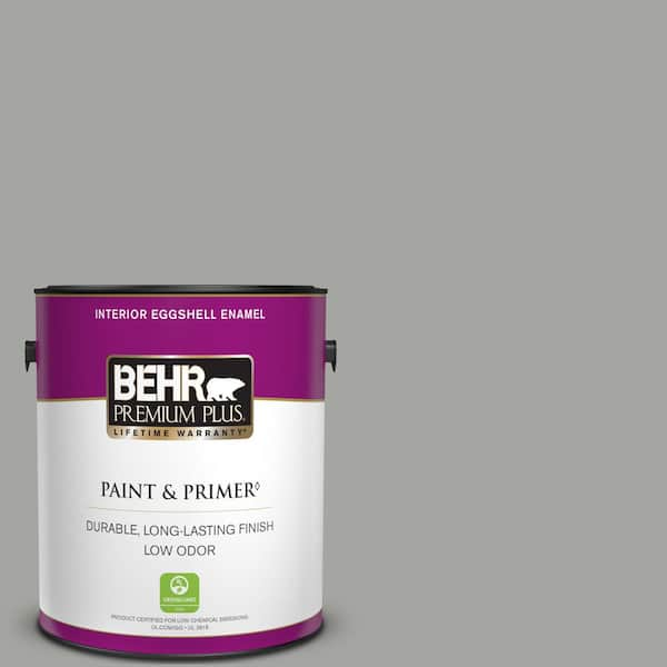 BEHR PREMIUM PLUS 1 gal. #PPU24-18 Great Graphite Eggshell Enamel Low Odor Interior Paint & Primer