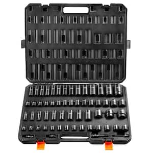 SKYSHALO 1/4 in. Impact Sockets Set 6 Point Drive Bit Ratchet Tool