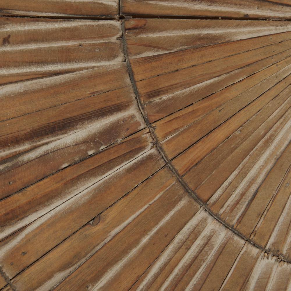 Brown Handmade Radial Starburst Wood Wall Decor