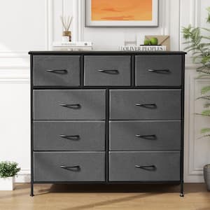 WONDER COMFORT Stylish Rust Brown 8 Drawer 11.8 in. Wide Chest of