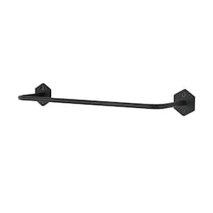 Brusque 12 in. Wall Mounted Towel Bar in Matte Black