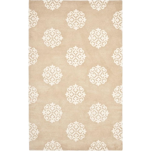 SAFAVIEH Soho Beige/Ivory 6 ft. x 9 ft. Geometric Area Rug