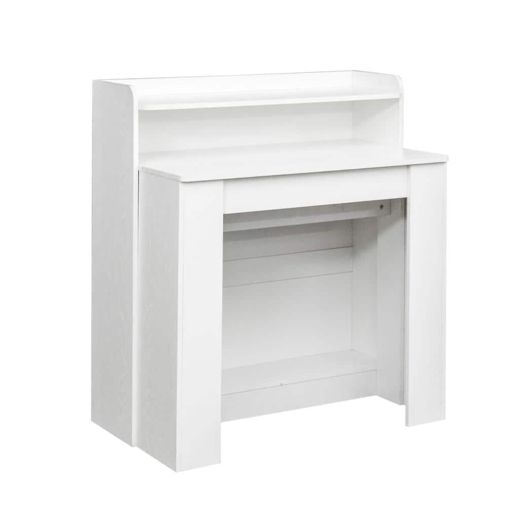 White Melamine 98.43 in. Pedestal Base Dining Table Seats 6 durable construction easy to install price history on PriceWatchPro