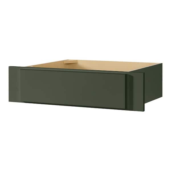 Avondale 30 in. W x 7.5 in. H x 21 in. D Ready To Assemble Plywood Shaker Vanity Knee Drawer in Fern Green