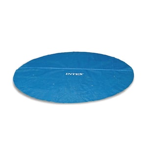 16 ft. Round Blue Above Ground Pool Solar Swimming Cover with Carry Bag