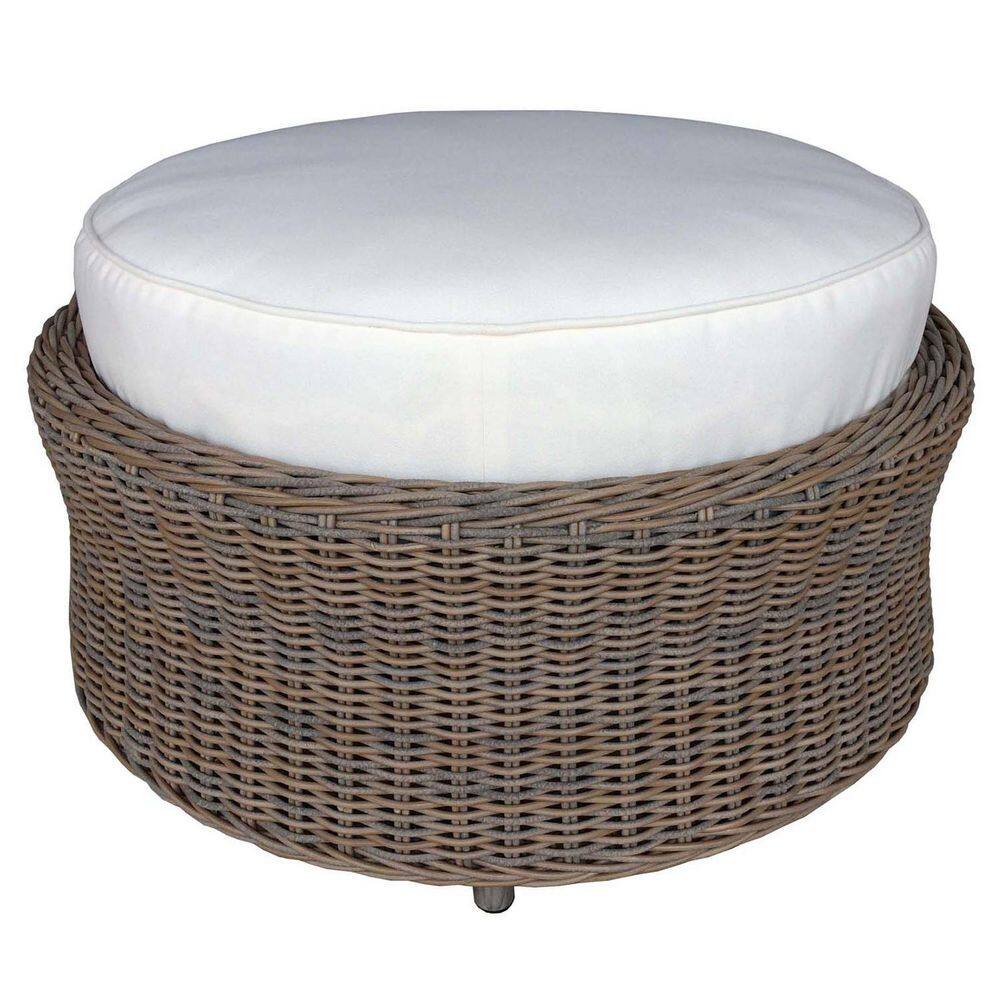 White Fabric Round Accent 16.5 in.H Ottoman price history on PriceWatchPro