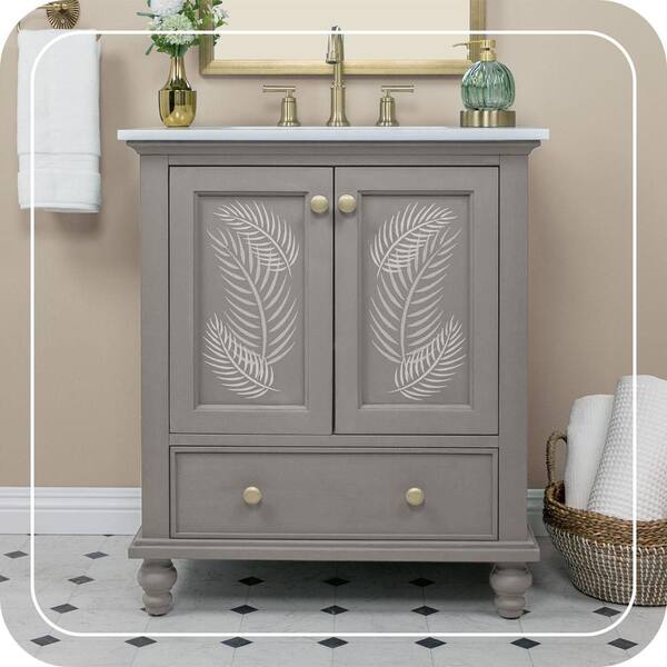 BEHR 1 qt. #PPU18-17 Suede Gray Interior Chalk Finish Paint 713004