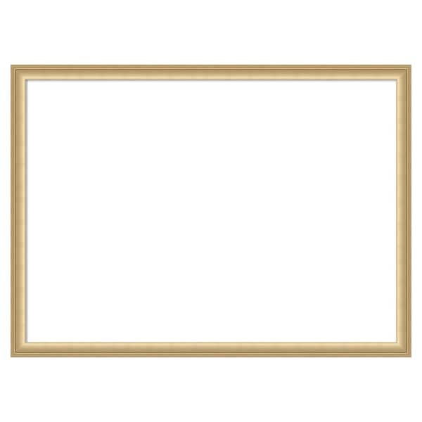 Florence Gold 30 in. x 22 in. Polystyrene Framed Dry Erase Magnetic Memo Board