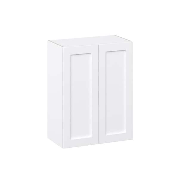 J COLLECTION Mancos Bright White Shaker Assembled Wall Kitchen Cabinet (27 in. W X 35 in. H X 14 in. D)