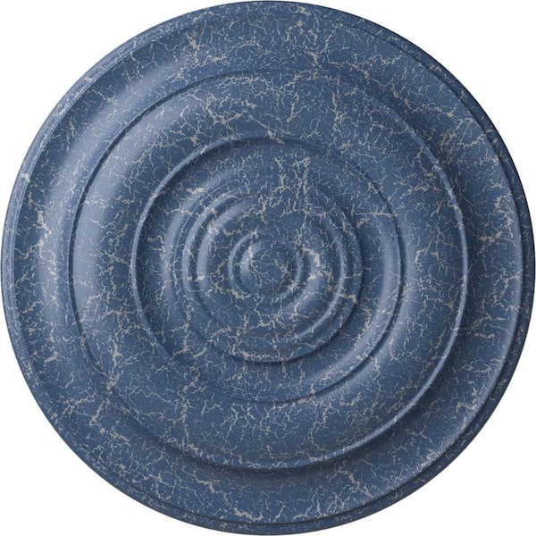 Ekena Millwork 18 in. x 1-1/2 in. Niobe Urethane Ceiling Medallion (Fits Canopies upto 8-5/8 in.), Americana Crackle