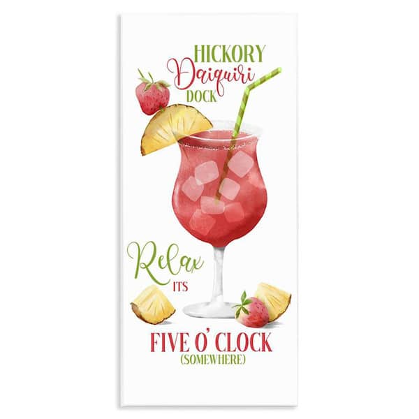 Stupell Industries Fun Cocktail Expression by Deane Beesley Unframed Food Graphic Art Print 17 in. x 7 in.