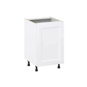 Wallace 21 in. W x 24 in. D x 34.5 in. H Painted Warm White Shaker Assembled Base Kitchen Cabinet with 3 Inner Drawers