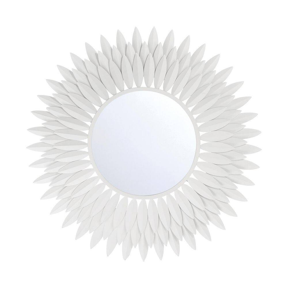 24 in. 0 Light Matte White Mirror price history on PriceWatchPro
