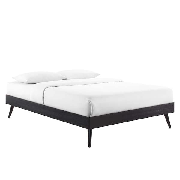 MODWAY Margo in Black Queen Wood Platform Bed Frame