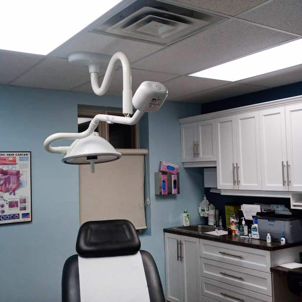 Modern Industrial Aluminum LED Ceiling Light - White, 6500 Lumen