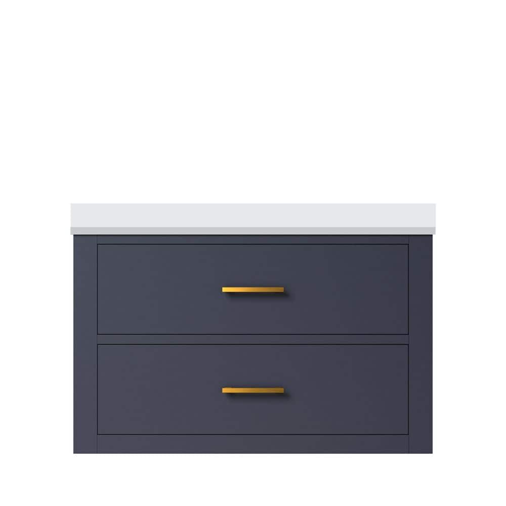 Sherman 30 in W x 22 in D Blue Double Bath Vanity with White Quartz Top price history on PriceWatchPro