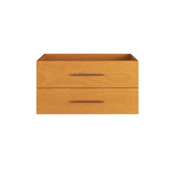 VOLPA USA AMERICAN CRAFTED VANITIES Napa 36 in. W x 22 in. D x 20.58 in. H Single Sink Bath Vanity Cabinet without Top Wall Mounted in Pacific Maple