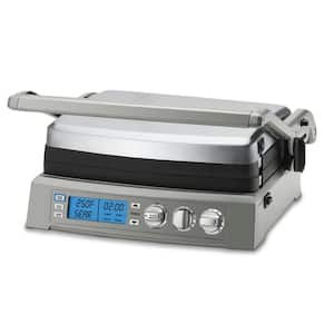 Griddler Elite 240 sq. in. Brushed Stainless Steel Non-Stick Indoor Grill