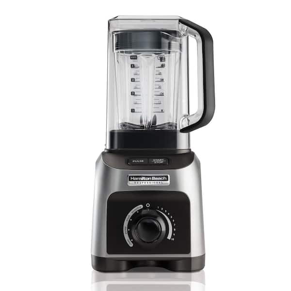 HAMILTON BEACH PROFESSIONAL 32 oz. 14-Speed Black and Grey Countertop  Blender with Quiet Shield 58870 - The Home Depot