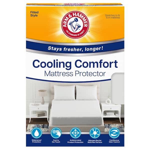 ARM & HAMMER Cooling Comfort Fitted Twin Mattress Protector