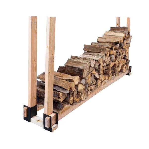 Home Heating Venting Cooling Fireplaces Firewood Racks 4 Piece Brackets Lumber 