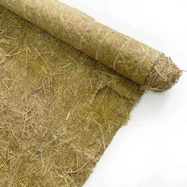 Wellco 8 ft. x 50 ft. Straw Landscape Erosion Control Blanket RSB850DN ...