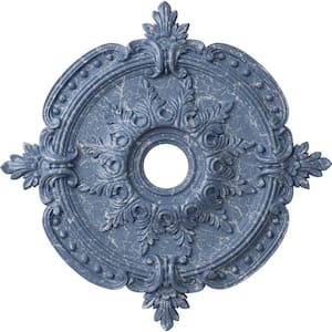 1-5/8 in. x 28-3/8 in. x 28-3/8 in. Polyurethane Benson Classic Ceiling Medallion, Americana Crackle