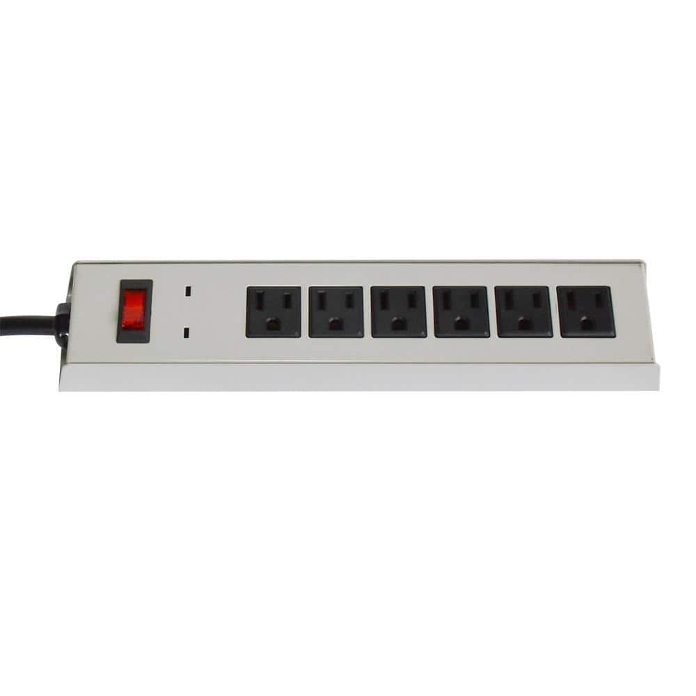 4 ft. 6-Outlet All Metal Surge Protector