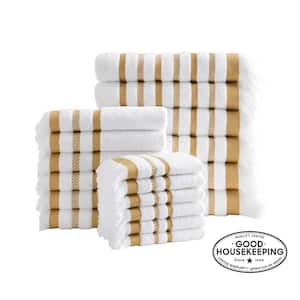 CANNON 100% Cotton Low Twist Bath Towels (30 in. L x 54 in. W), 550 GSM,  Highly Absorbent, Super Soft, Fluffy (2-Pack, Ocher) MSI017890 - The Home  Depot
