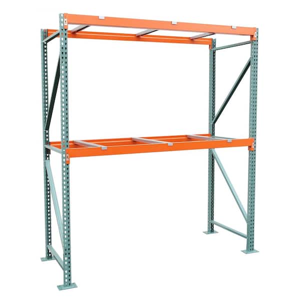 Storage Concepts 42 in. D x 108 in. W x 120 in. H Steel Heavy Duty 2-tier with Steel Supports Pallet Rack Starter Unit